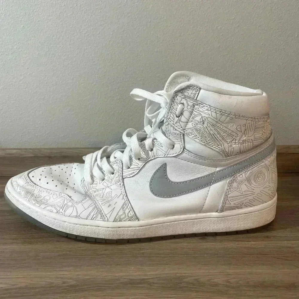 Nike Air Jordan 1 Retro High OG 30 Year Anniversary Laser Shoes Men's Sz 13 - Picture 7 of 11